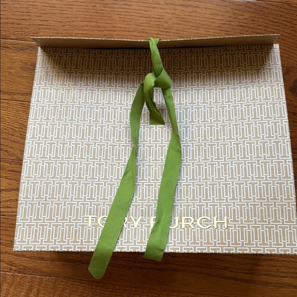 Tory Burch Accessories - Tory Burch Patterned Box with Green Ribbon